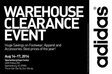 adidas warehouse clearance event